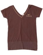NIKE Womens Fit Dry T-Shirt Top UK 10/12 Medium Brown, Kleding | Dames, Verzenden, Nieuw