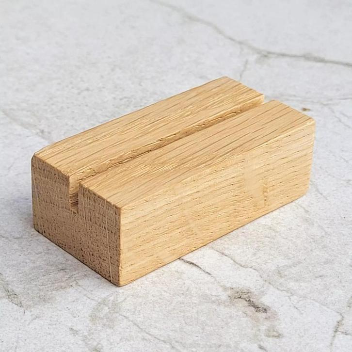 HOCHO Eikenhouten Kaartenhouder 60x30x20 mm – Stijlvol en., Huis en Inrichting, Keuken | Keukenbenodigdheden, Nieuw, Ophalen of Verzenden