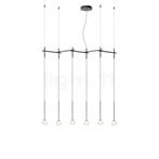 Vibia Algorithm Hanglamp LED 6-lichts, grafiet (Hanglampen), Verzenden, Nieuw