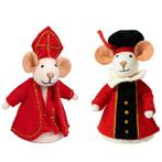 Sintermuis en Pietermuis Rood - Set - Vilten Muisjes - Fairt, Ophalen of Verzenden, Nieuw