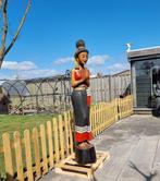 Beeld, XXL Welcome Lady - Hand-Carved - 181 cm - Hout