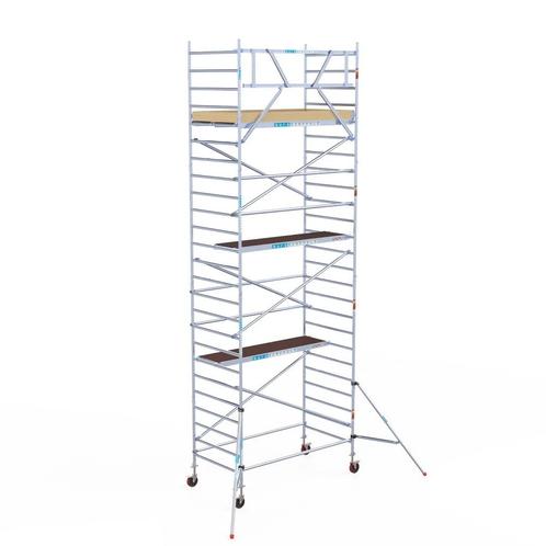 Basic rolsteiger 135 x 10,2m werkhoogte, Doe-het-zelf en Verbouw, Steigers, Rolsteiger of Kamersteiger, Nieuw, 5 meter of hoger