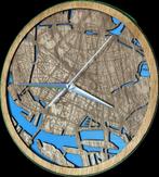 Klok Rotterdam met de Maas, Huis en Inrichting, Woonaccessoires | Klokken, Verzenden, Nieuw, Analoog, Wandklok