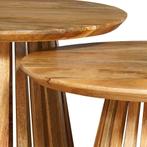 Salontafel Mangohout Rond Zara Small, Huis en Inrichting, Verzenden, Rond, Nieuw, Industriële meubels