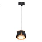 Hanglamp rond Ø100 | Tulip | Zwart/ Goud | GX53 fitting, Nieuw, Ophalen of Verzenden, Modern, Metaal
