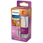 Philips 3.2 watt 2700K E14 dimbaar, Nieuw, Kaars lamp kleine fitting, Led-lamp, Minder dan 30 watt