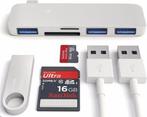 5 in 1 Aluminium DrPhone Combo Hub USB Type C 3x USB 3.0 / S, Nieuw, Verzenden