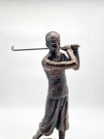 Beeldje - Golfer - IJzer, Antiek en Kunst