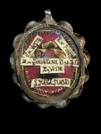 Reliekhouder - Zilver, Glas, Textiel - 1750-1800 - Passie