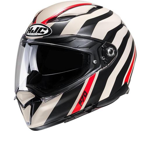 HJC F70 Galla Beige Rood Mc9Sf Integraalhelm, Motoren, Kleding | Motorhelmen, Integraalhelm, Heren, XL, Nieuw met kaartje, HJC