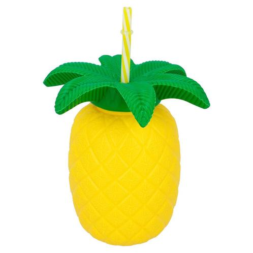 Beker Met Rietje Ananas, Hobby en Vrije tijd, Feestartikelen, Nieuw, Verzenden
