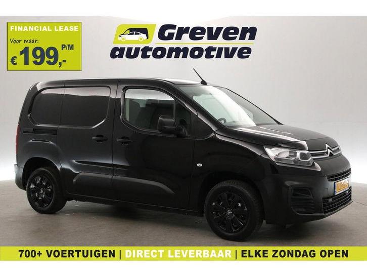 Citroën Berlingo 1.5 BlueHDI | Airco | Cruise |, Auto's, Bestelauto's, Handgeschakeld, Diesel, Zwart, Citroën