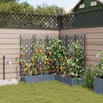 vidaXL Tuinplanten 1 pc Lichtgrijs 120 x 120 x 126 cm, 100 cm of meer, Verzenden, Nieuw, Metaal