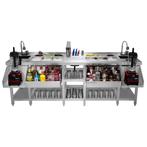 Monster Shop Tweeling Cocktail Bar Station - Vrijstaand RVS, Zakelijke goederen, Horeca | Meubilair en Inrichting, Verzenden, Nieuw in verpakking