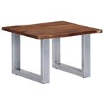 vidaXL Salontafel met natuurlijke randen 60x60x40 cm, Huis en Inrichting, Tafels | Salontafels, 50 tot 100 cm, Verzenden, Nieuw