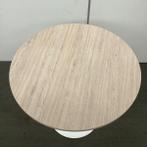 Ronde tafel Ø 80 cm, Twinform, Midden-eikenblad - wit