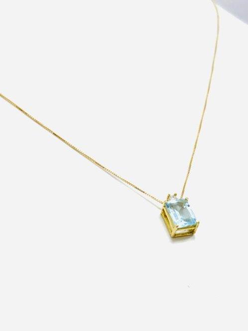 Ketting met hanger - 18 karaat Geel goud - 1.66ct. tw., Sieraden, Tassen en Uiterlijk, Antieke sieraden