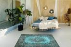 Turkoois vintage - Vloerkleed - 222 cm - 110 cm - Met, Nieuw