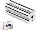 Neodymium magneten - 100 stuks - Rond - Extreem sterk - 5 x, Verzenden, Nieuw in verpakking