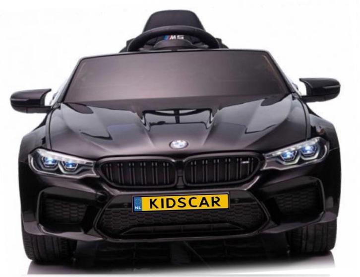 BMW M5, 24V metallic zwart, dubb 24V motoren, eva, RC, leder, Kinderen en Baby's, Speelgoed | Buiten | Accuvoertuigen, Nieuw, Ophalen of Verzenden