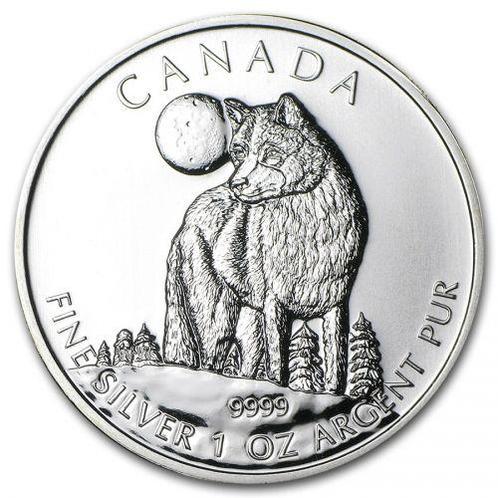 Canadian Wildlife - Wolf 1 oz 2011 (1.000.000 oplage), Postzegels en Munten, Munten | Amerika, Noord-Amerika, Losse munt, Zilver