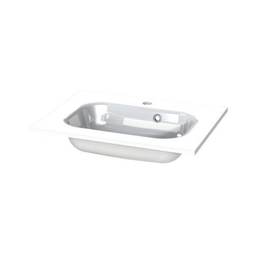 Wastafel Tiger S-line Oval 60 cm Glanzend Wit, Doe-het-zelf en Verbouw, Sanitair, Overige typen, Nieuw, Chroom, Ophalen of Verzenden