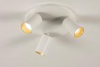 Rietveld Spots - Wit, Goud - Metaal, Aluminium, Huis en Inrichting, Lampen | Hanglampen, Verzenden, Nieuw