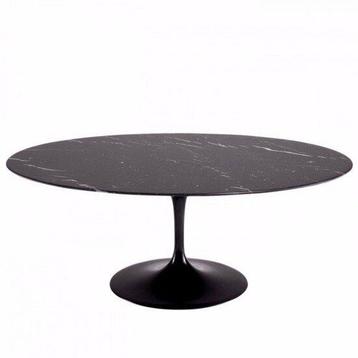 Saarinen Tulip tafel 127cm Zwart Marquinia marmer beschikbaar voor biedingen