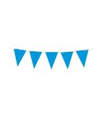 Mini Vlaggenlijn blauw 3mtr, Hobby en Vrije tijd, Verzenden, Nieuw, Feestartikel