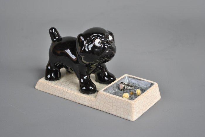 Marcel Guillard - Beeld, Baguier bouledogue Edmond Etling -, Antiek en Kunst, Antiek | Glas en Kristal