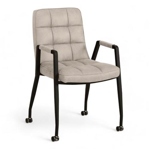 MX Sofa Eetkamerstoel Ryan | Toffee | Microvezelstof, Huis en Inrichting, Stoelen, Nieuw, Ophalen
