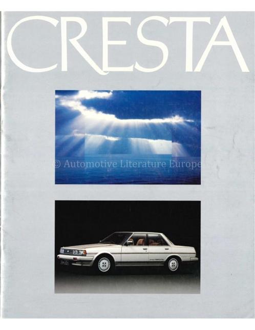 1992 TOYOTA CRESTA BROCHURE JAPANS, Boeken, Auto's | Folders en Tijdschriften, Toyota