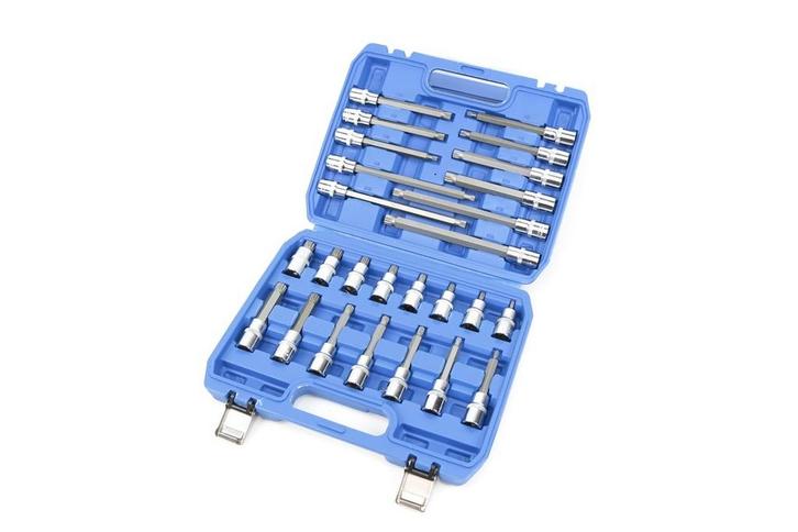 TM Profi 26-Delige 1/2 Spline - Veeltand Doppenset, Auto diversen, Autogereedschap, Nieuw, Verzenden