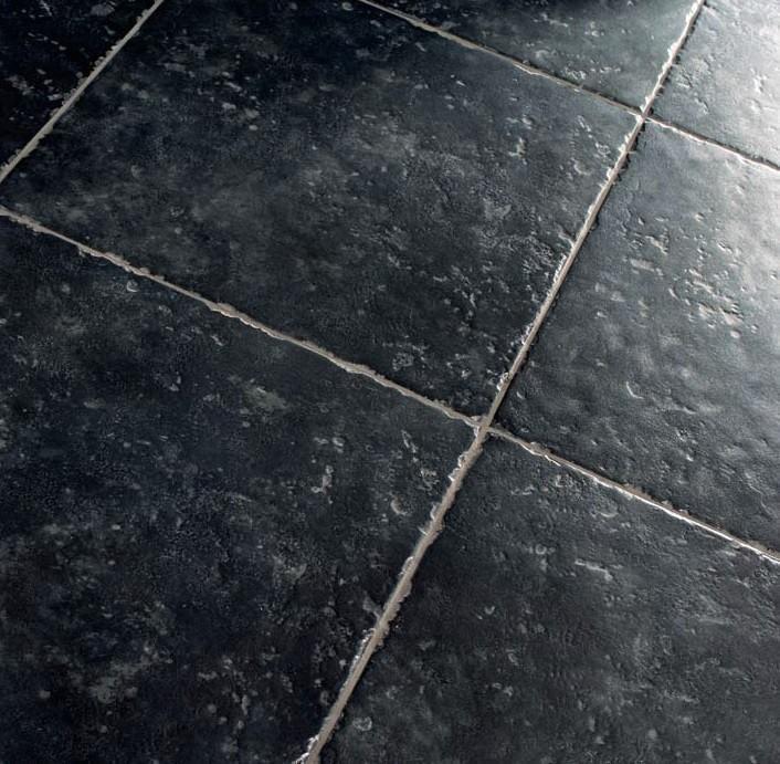 Zwarte getrommelde kloosterlook vloertegels 50 x 50 cm-1,25m, Doe-het-zelf en Verbouw, Tegels, Nieuw, Verzenden