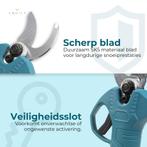 Aquila Elektrische Snoeischaar 32mm – Takkenschaar 2x Accu, Verzenden, Nieuw, 30 t/m 39 mm, Aquila