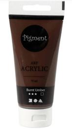 Allesverf acryl 75 ml semi glanzend, dekkend burnt umber, Ophalen of Verzenden, Nieuw