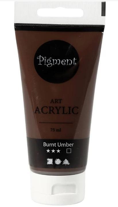 Allesverf acryl 75 ml semi glanzend, dekkend burnt umber, Hobby en Vrije tijd, Knutselen, Nieuw, Ophalen of Verzenden