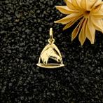 Gouden hanger van een paardenhoofd met beugel (paard hanger), Ophalen of Verzenden, Gebruikt, Goud, Overige merken