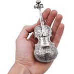 Snuifdoos - Grote versierde viool - .800 zilver, Antiek en Kunst
