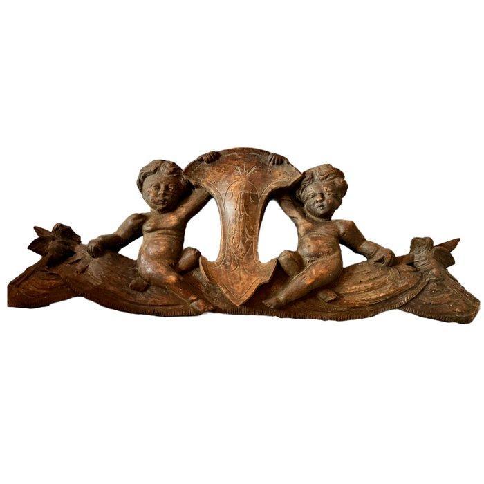 Wanddecoratie - Italië - Putti - 83 cm - 4 kg, Antiek en Kunst, Kunst | Niet-Westerse kunst