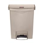 Rubbermaid Slim Jim Front Step pedaalemmer 30L beige, Verzenden, Nieuw