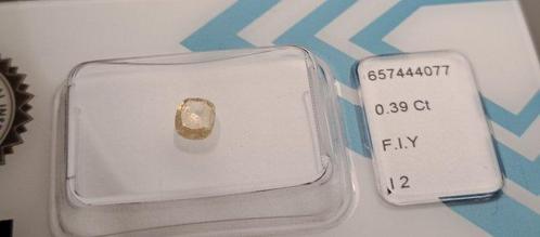 1 pcs Diamant (Natuurlijk gekleurd) - 0.39 ct - Cushion -, Sieraden, Tassen en Uiterlijk, Edelstenen