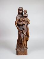 Maagd Maria Beeld - 46 cm - Hout - 1930-1940