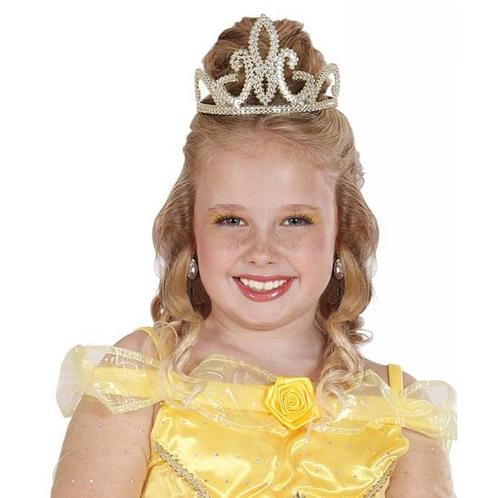 Prinsessen tiara goud voor meisjes - Kronen, Hobby en Vrije tijd, Feestartikelen, Ophalen of Verzenden