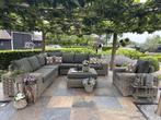 Queen hoek loungeset 5 delig grijs wicker, Ophalen of Verzenden, Nieuw, Wicker