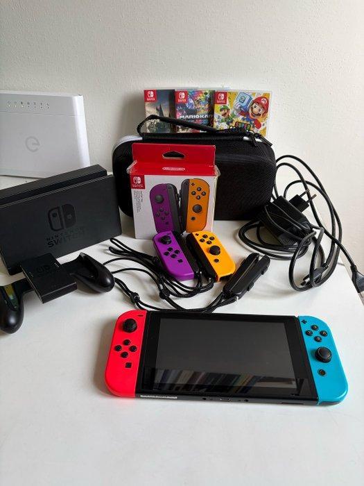 Nintendo - Switch - Nintendo Switch V1 + Dock + Tutti, Spelcomputers en Games, Spelcomputers | Overige Accessoires