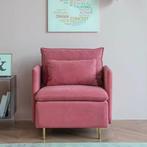 Nieuw: Roze stoel woonkamer – Modern Design met Kussens, Huis en Inrichting, Stoelen, Verzenden, Nieuw, Hout