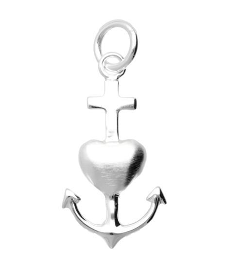 Zilveren Hoop, Geloof en Liefde vast kettinghanger, Sieraden, Tassen en Uiterlijk, Kettinghangers, Verzenden