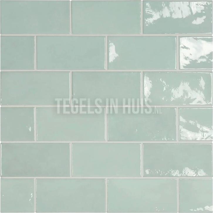 Handvorm wandtegel 6,5x13 mint soft glans wandtegel, Doe-het-zelf en Verbouw, Tegels, Wandtegels, Nieuw, 10 m² of meer, Ophalen of Verzenden