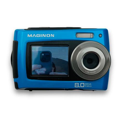 Maginon Fun Digitale Compact Camera - Blauw, Audio, Tv en Foto, Fotocamera's Digitaal, Zo goed als nieuw, Verzenden